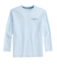 Southern Tide LS Blue Sails Perf Tee