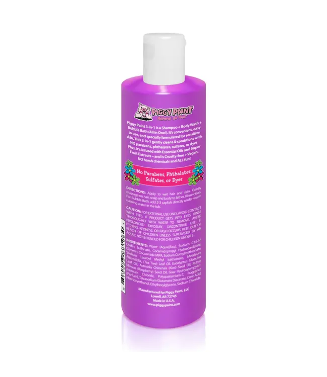 Piggy Paint 3 in 1 Shampoo, Body Wash and Bubble Bath