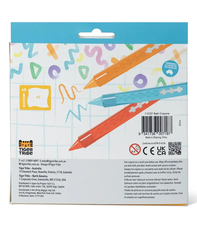 Tiger Tribe Bath Crayons