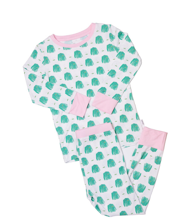 The Uptown Baby Pink Golf PJ Set 4T
