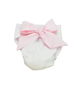 Beaufort Bonnet Worth Ave. White/Palm Beach Pink Bow Bloomer