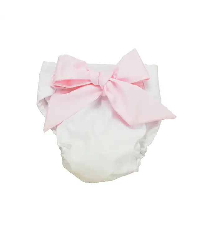 Beaufort Bonnet Worth Ave. White/Palm Beach Pink Bow Bloomer