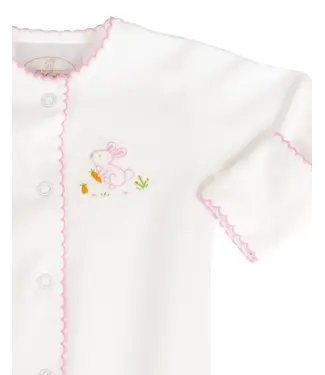 The Yellow Lamb Pink Bunny Footed Pajamas