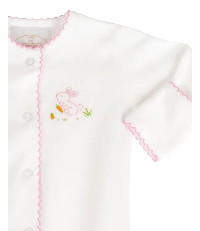The Yellow Lamb Pink Bunny Footed Pajamas