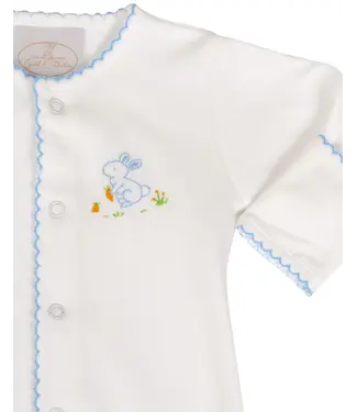 The Yellow Lamb Blue Bunny Footed Pajamas