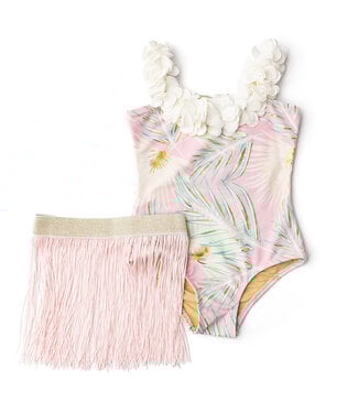 Shade Critters White Metallic Hula Swimsuit