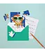 Cat Party Puzzle Greeting Card