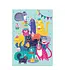 Cat Party Puzzle Greeting Card