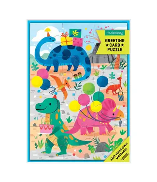 hachette book group Dino Puzzle Greeting Card