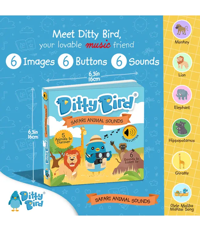 Ditty Bird Ditty Bird Safari Animal Sounds