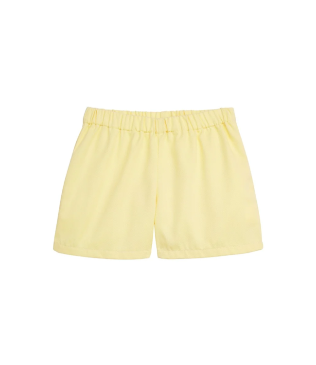 Little English Yellow Twill Basic Shorts