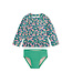 Tea Collection Orchid Ditsy Rash Guard Baby Swim Set