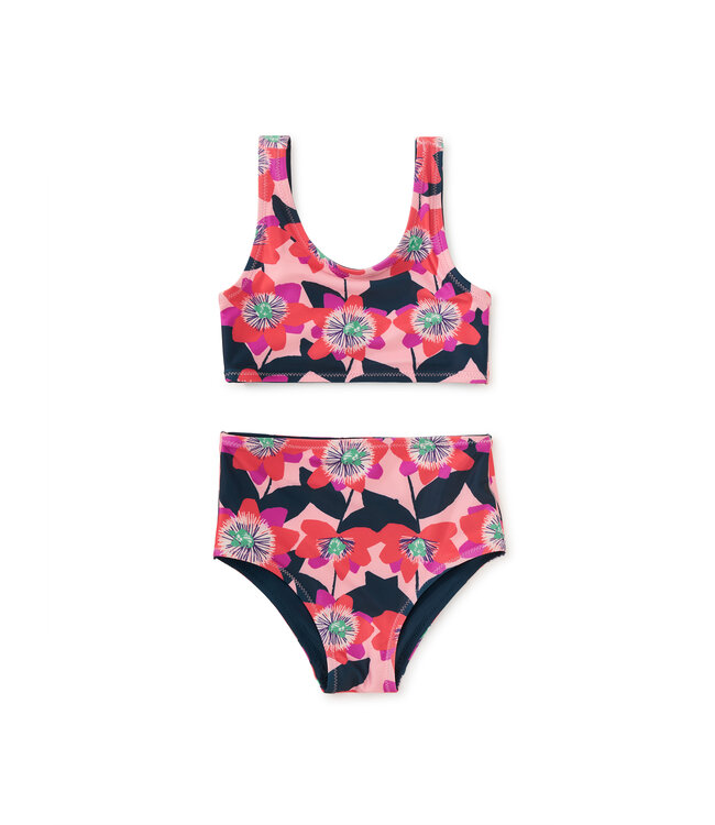 Tea Collection Passion Flower Reversible Swimsuit Set