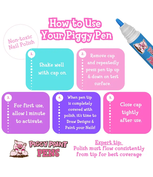 Piggy Paint Piggy Pens