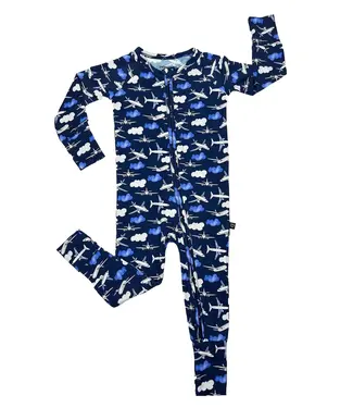 LEV baby Airplane Poppy Convertible Romper