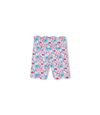 Set Athleisure Bloomberry Floral Kiley Scallop Biker Short