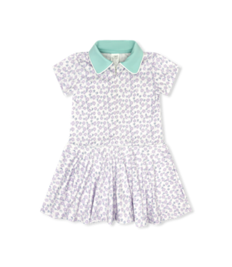 Set Athleisure Blissful Blooms w/Totally Turquoise Collar Olivia Dress