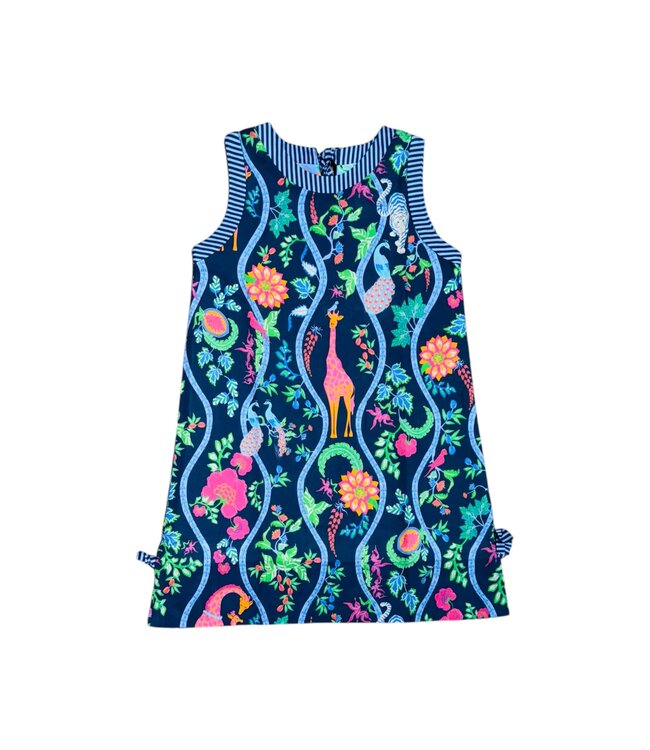 Gretchen Scott Navy Jungle Symphony Dress