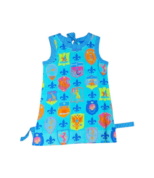 Gretchen Scott Turquoise Crest Dress