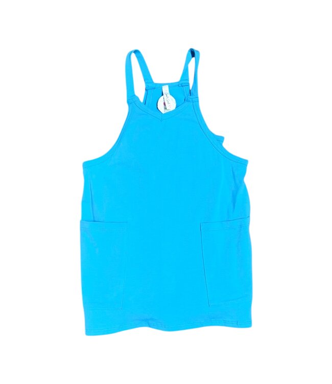 Blue Mini Dress w/Inner Romper