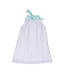 The Oaks Apparel Pink/Aqua Stripe Jewel Dress