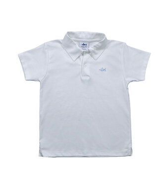 Saltwater Boys Co. White S/S Pima Polo