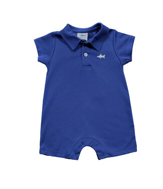 Saltwater Boys Co. Navy Pima Polo Romper