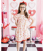 Mila & Rose Berry Charming Pom Pom Dress