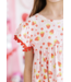 Mila & Rose Berry Charming Pom Pom Dress