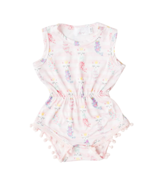 Mila & Rose Purr-Maid Pom Pom Romper