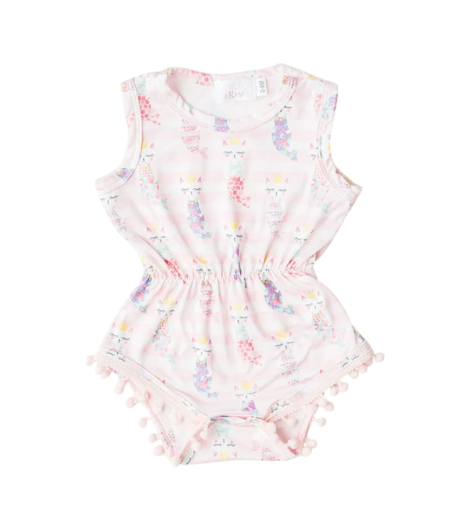 Mila & Rose Purr-Maid Pom Pom Romper
