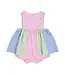 Florence Eiseman Seersucker Romper w/Flowers