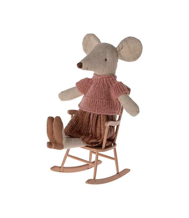 Maileg Rocking Chair, Mouse Dark Powder