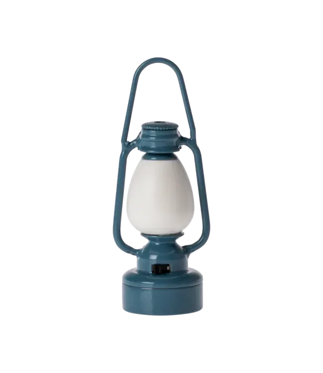Maileg Vintage Lantern, Mouse Blue