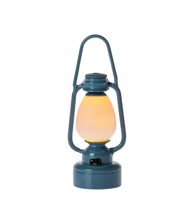 Maileg Vintage Lantern, Mouse Blue