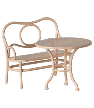 Maileg Cafe Set, Mouse, Big-Pale Pink