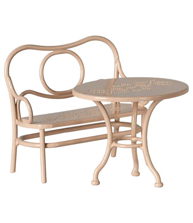 Maileg Cafe Set, Mouse, Big-Pale Pink