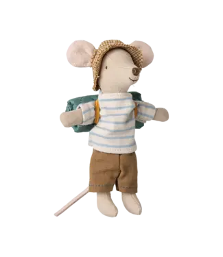 Maileg Hiker Mouse, Big Brother-Stripes