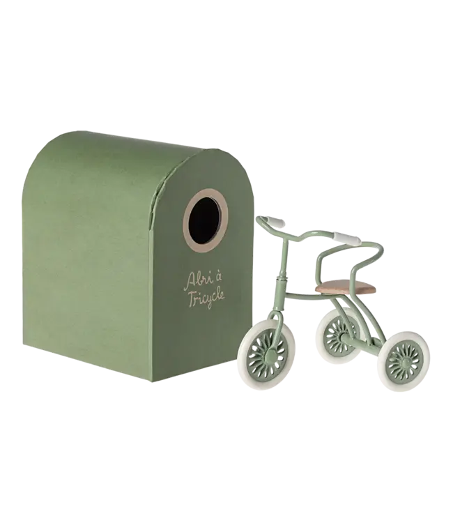 Maileg Abri a Tricycle Mouse-Green