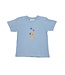 Luigi Sky Blue Lab w/Flag Watching Fireworks T-Shirt