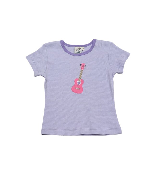 Luigi Lavender/White Guitar T-Shirt