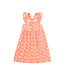 Tea Collection Coral Tiny Cashew Ruffle Strap Dress
