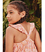 Tea Collection Coral Tiny Cashew Ruffle Strap Dress