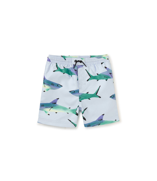 Tea Collection Painted Shark Swim Trunks