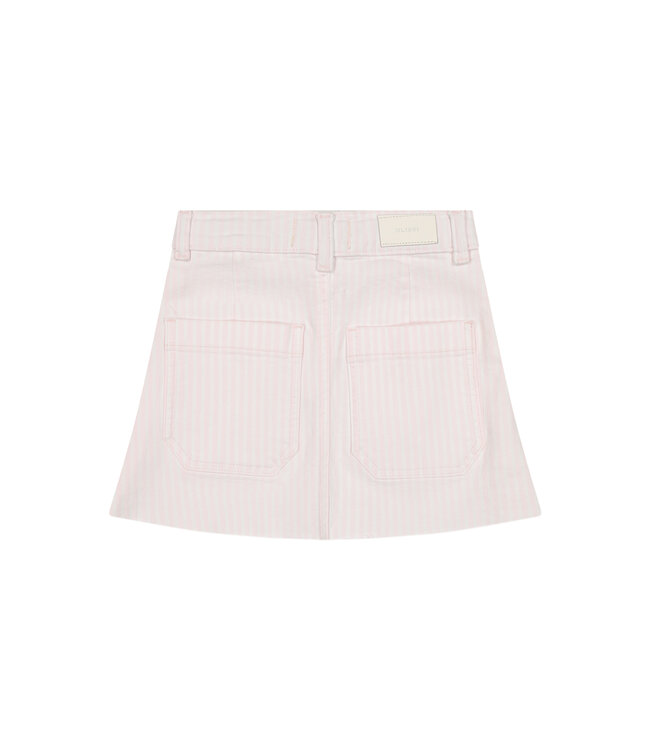 DL1961 Pink Stripe Jenny Mini Skirt