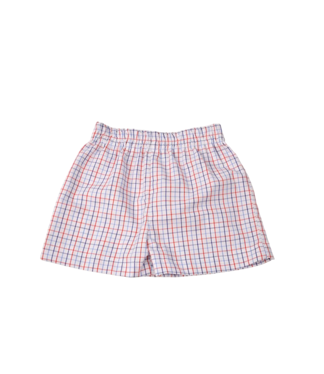 Funtasia Too Primary Plaid Boys Shorts