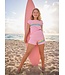 Lola & the Boys Pink/Lavender Rainbow Sequin Short Set
