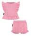 Pink Lolly Stripe Frill Set