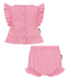 Pink Lolly Stripe Frill Set