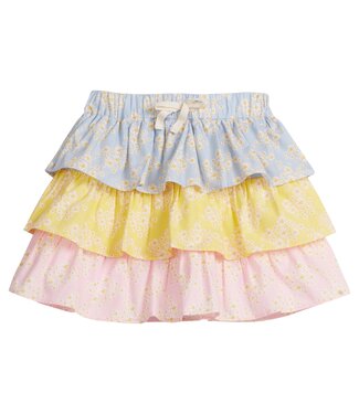 Bisby Mixed Ditsy Floral Tiered Mini Skort